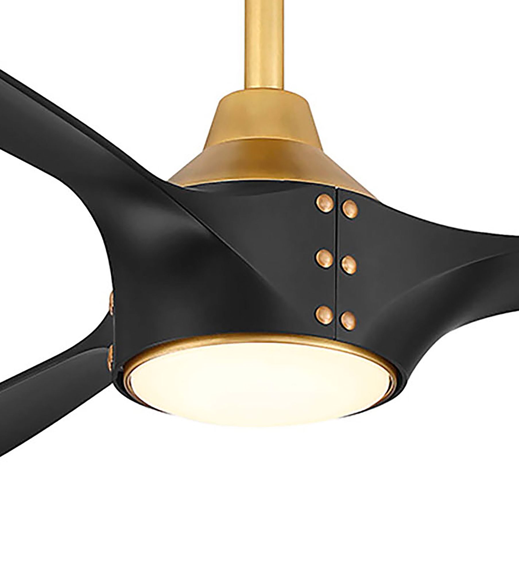 Minka-Aire Pierce 65-in LED Legacy Brass Indoor 3-Blade Smart Ceiling Fan