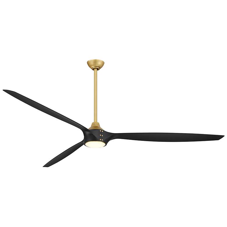 Image 7 Minka-Aire Pierce 84-in LED Legacy Brass Indoor 3-Blade Smart Ceiling Fan more views