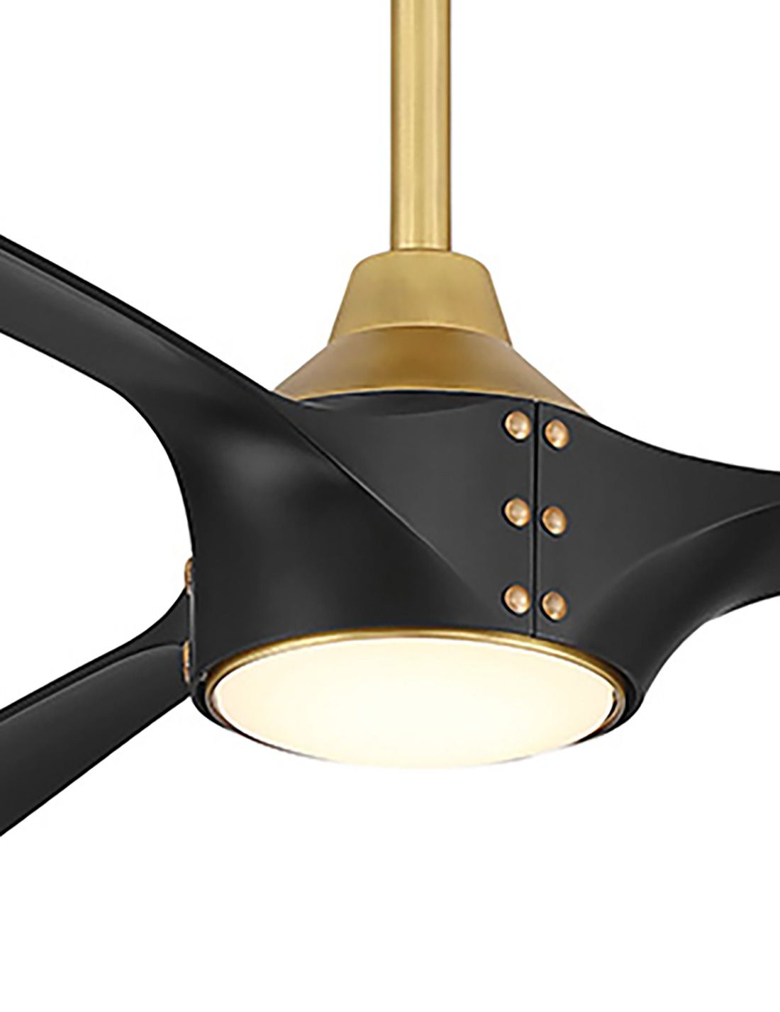 Minka-Aire Pierce 84-in LED Legacy Brass Indoor 3-Blade Smart Ceiling Fan
