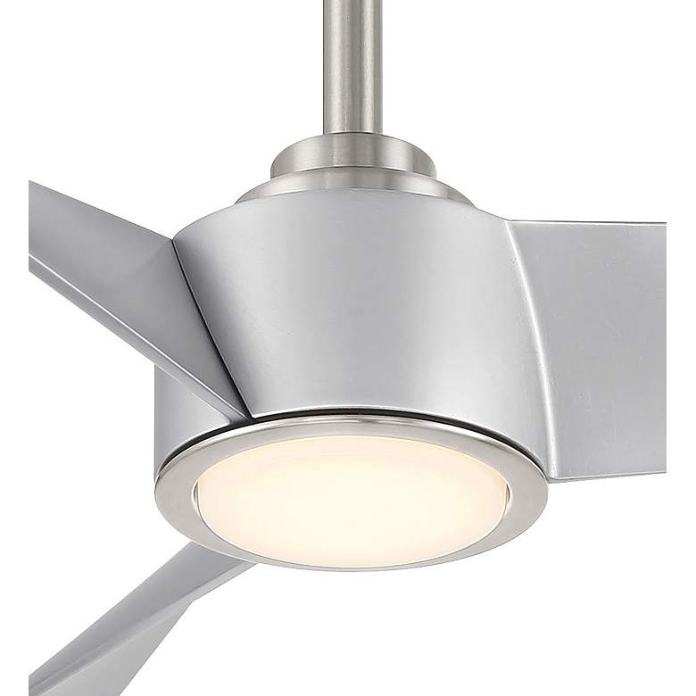 Image 5 Minka-Aire Pike 56-in LED Brushed Nickel Indoor 3-Blade Ceiling Fan more views