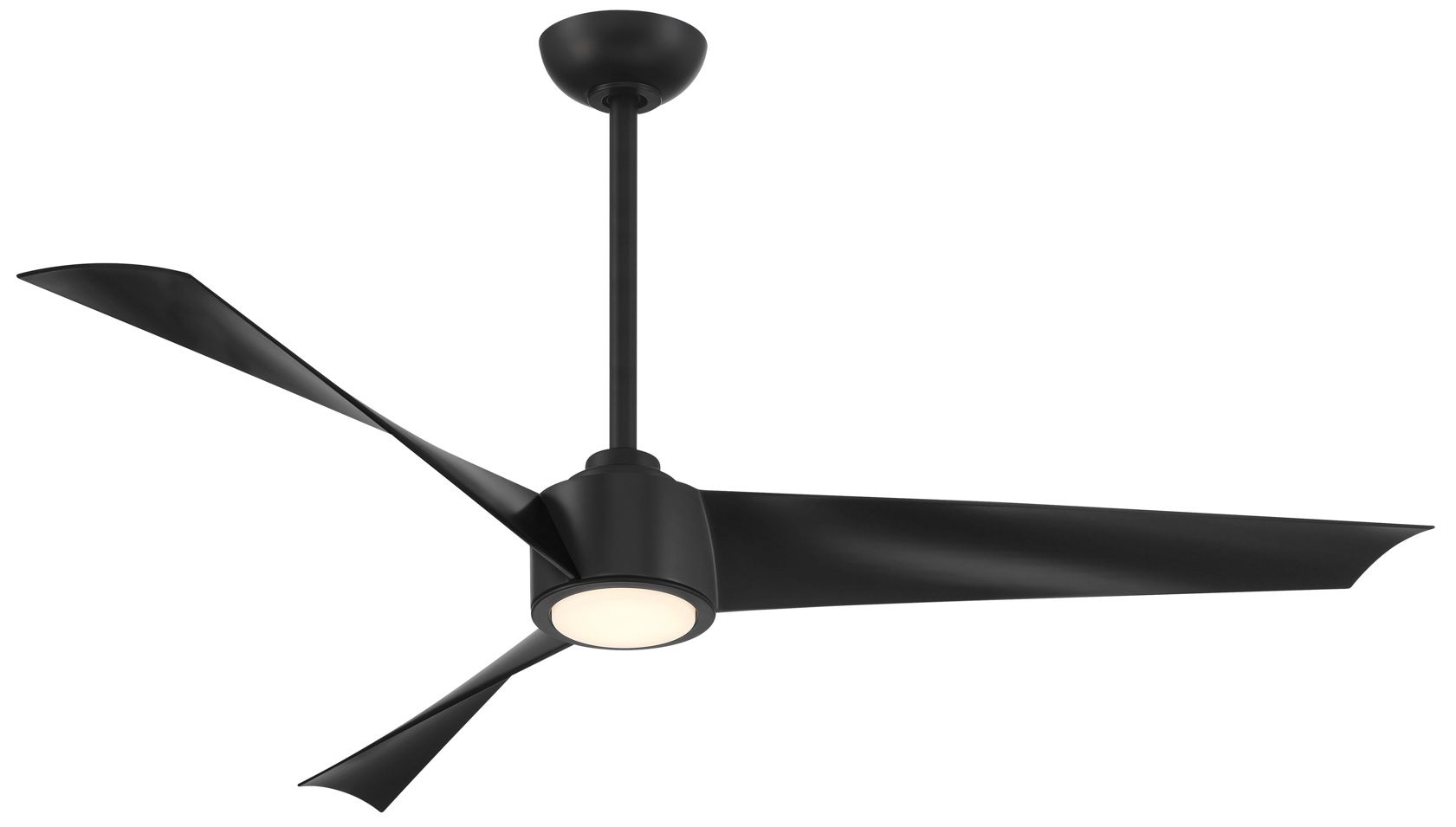 Image 2 Minka-Aire Pike 56-in LED Coal Black 3-Blade Ceiling Fan with Remote