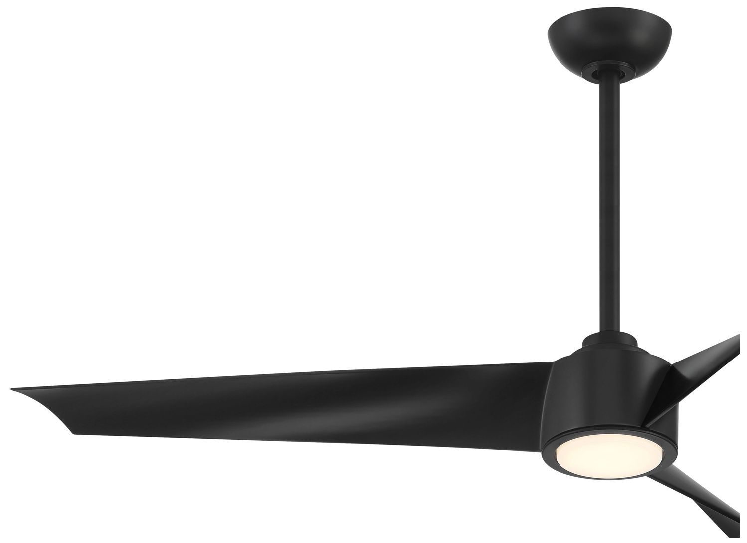 Image 3 Minka-Aire Pike 56-in LED Coal Black 3-Blade Ceiling Fan with Remote more views
