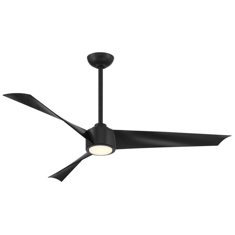 Image 1 Minka-Aire Pike 56-in LED Coal Black Indoor 3-Blade Ceiling Fan