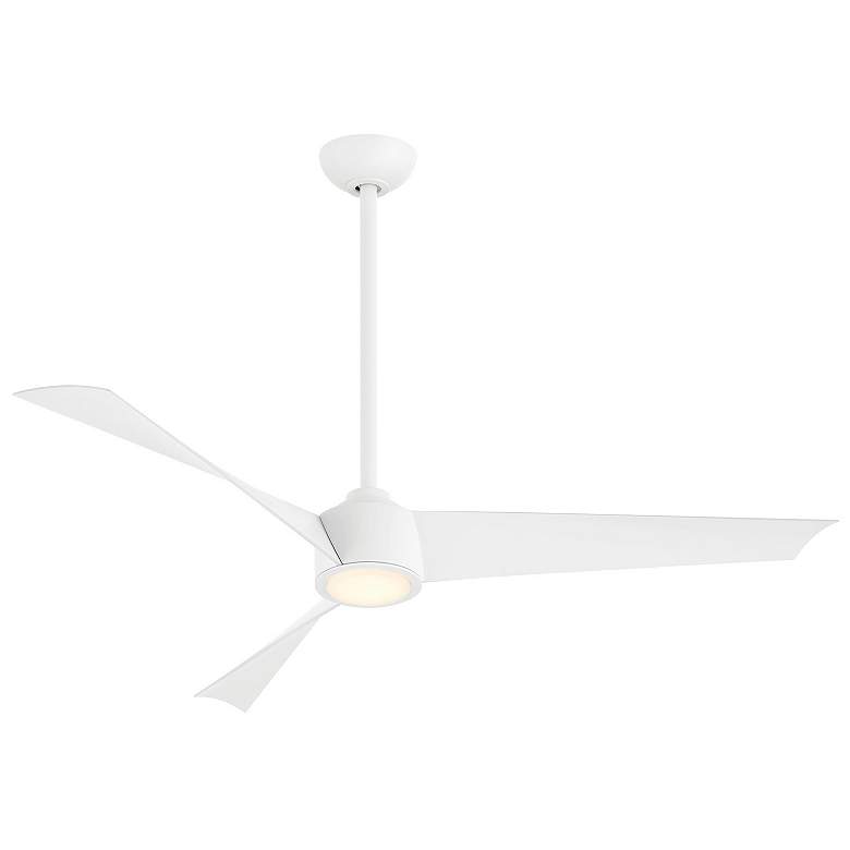 Image 2 Minka-Aire Pike 56-in LED Flat White Indoor 3-Blade Ceiling Fan
