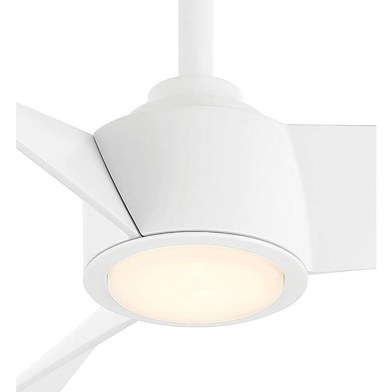 Image 5 Minka-Aire Pike 56-in LED Flat White Indoor 3-Blade Ceiling Fan more views