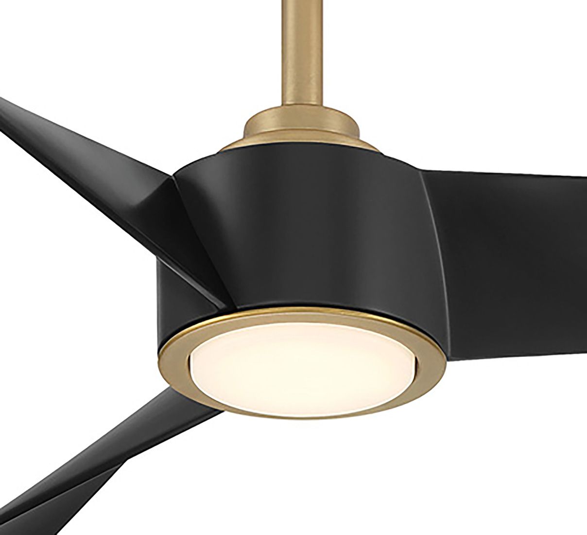 Image 5 Minka-Aire Pike 56-in LED Legacy Brass 3-Blade Ceiling Fan with Remote more views