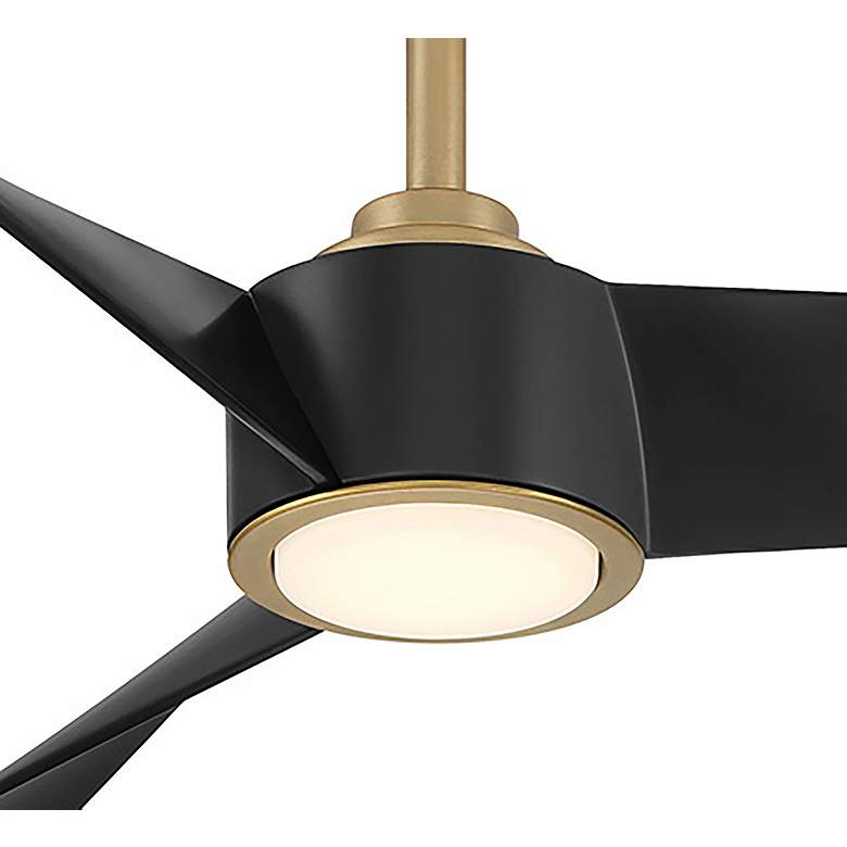 Image 5 Minka-Aire Pike 56-in LED Legacy Brass Indoor 3-Blade Ceiling Fan more views