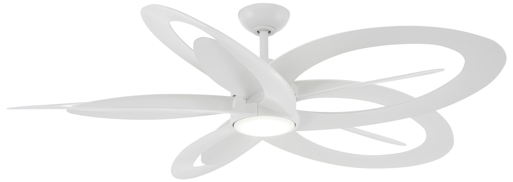 Image 3 Minka Aire Pinup 1-Light LED Flat White Ceiling Fan