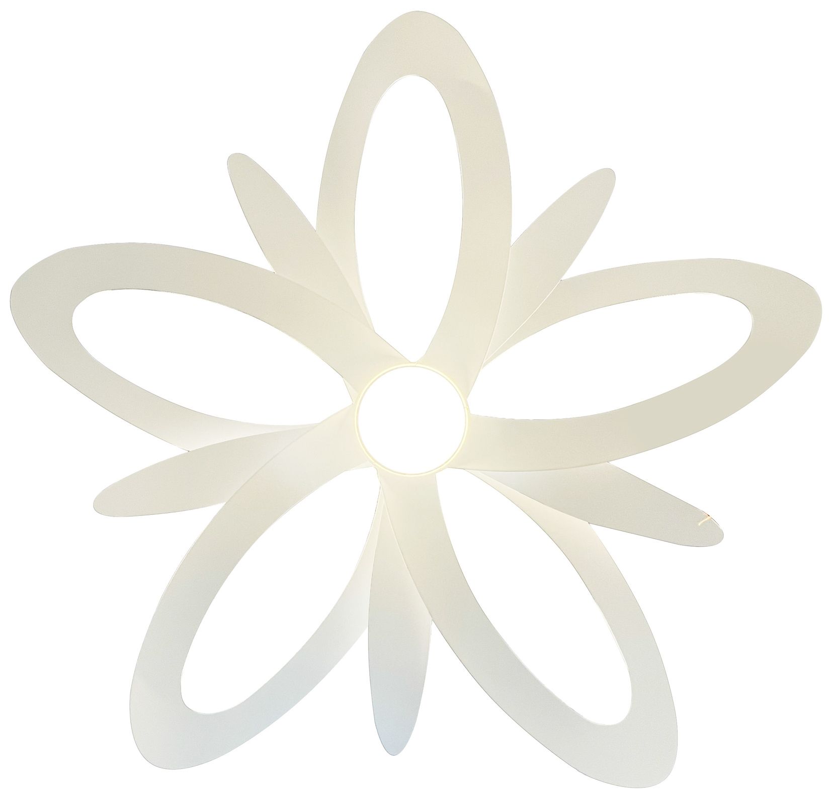 Minka Aire Pinup 1-Light LED Flat White Ceiling Fan in scene