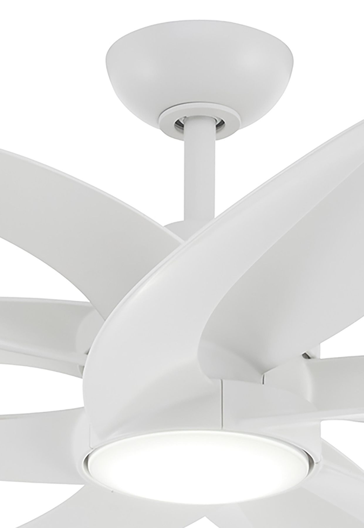 Minka Aire Pinup 1-Light LED Flat White Ceiling Fan in scene