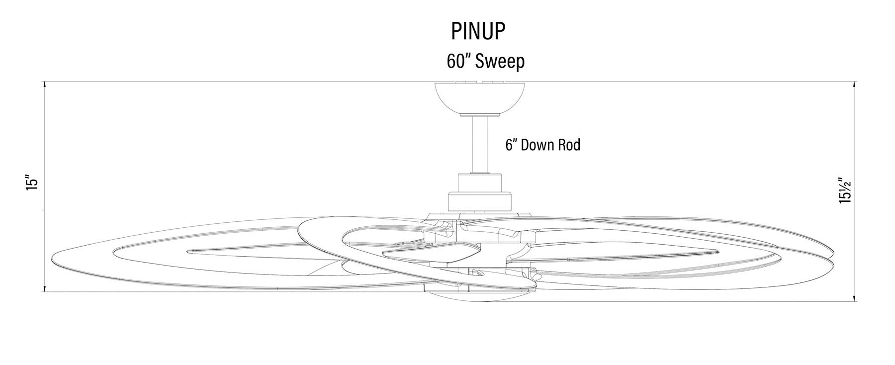 Minka Aire Pinup Ceiling Fan