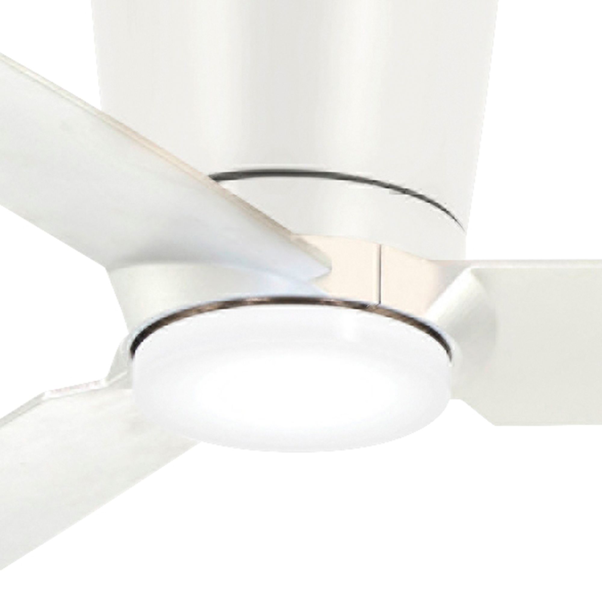 Image 3 Minka Aire Pure 48-inch LED Flat White Ceiling Fan with Wall Control more views