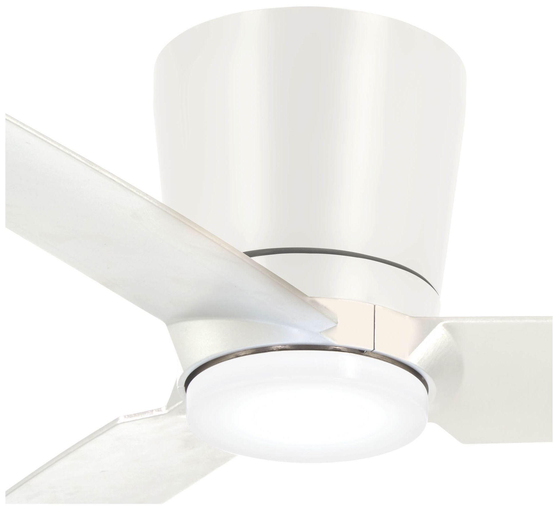 Image 7 Minka Aire Pure 48-inch LED Flat White Ceiling Fan with Wall Control more views