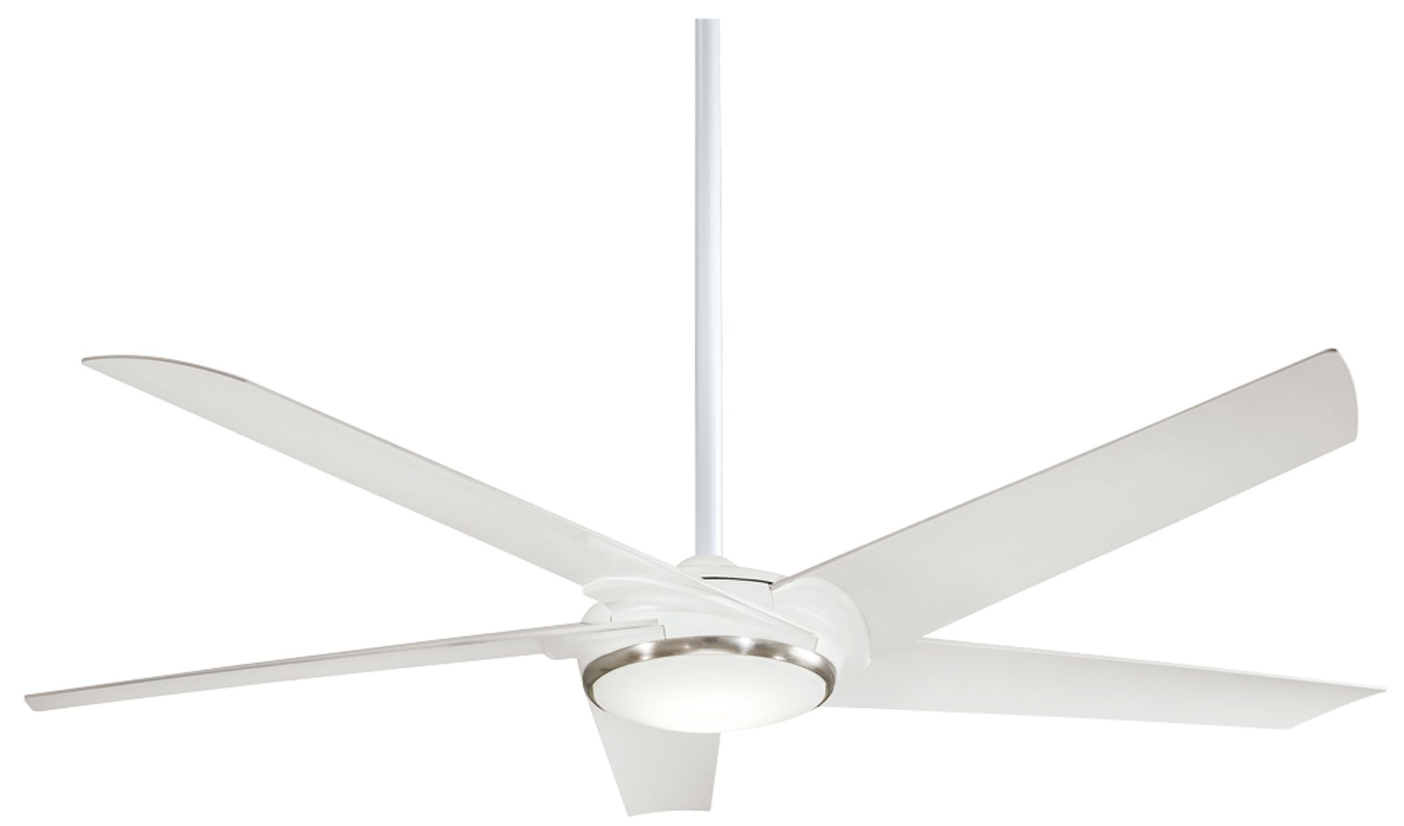 Image 2 Minka Aire Raptor 60-inch LED Flat White Ceiling Fan