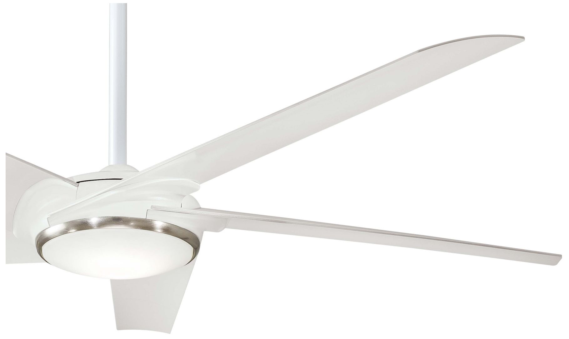 Image 5 Minka Aire Raptor 60-inch LED Flat White Ceiling Fan more views