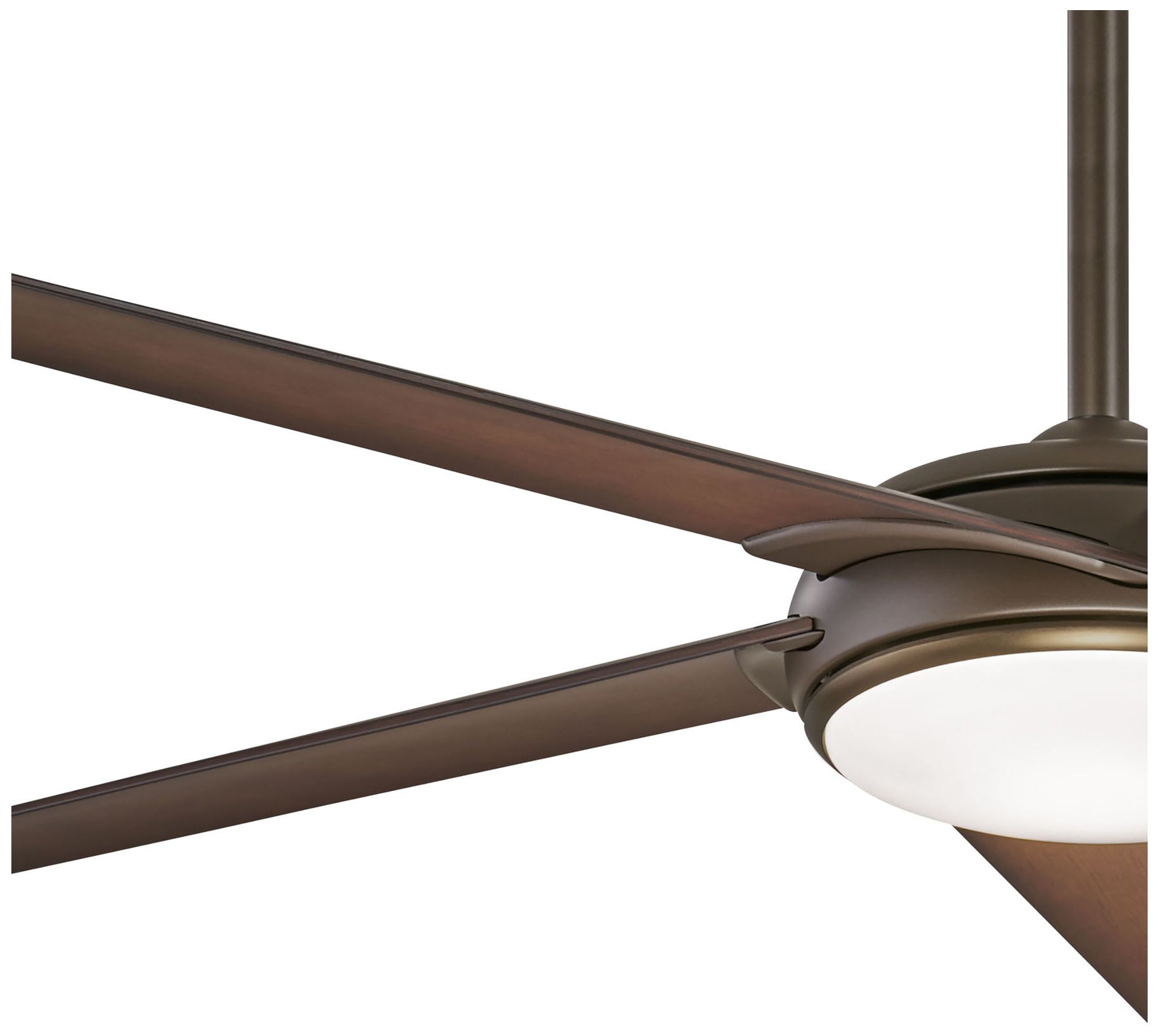 Image 4 Minka Aire Raptor 60-inch LED Oil Rubbed Bronze and Brass Ceiling Fan more views