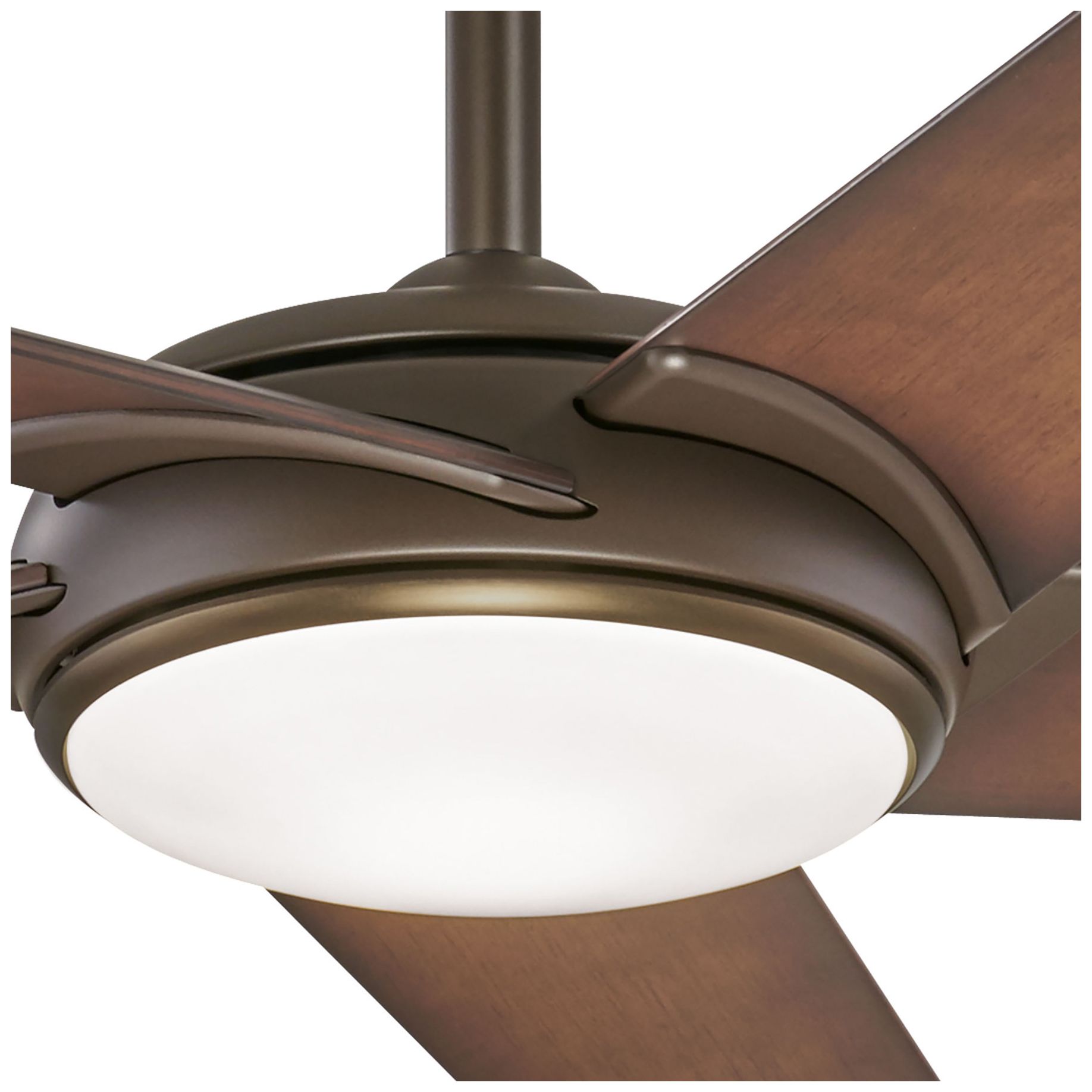 Image 5 Minka Aire Raptor 60-inch LED Oil Rubbed Bronze and Brass Ceiling Fan more views