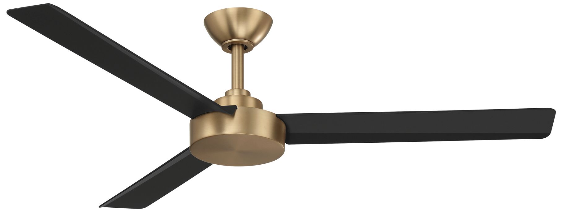 Image 2 Minka-Aire Roto 52-in Brushed Brass and Black 3-Blades Ceiling Fan more views