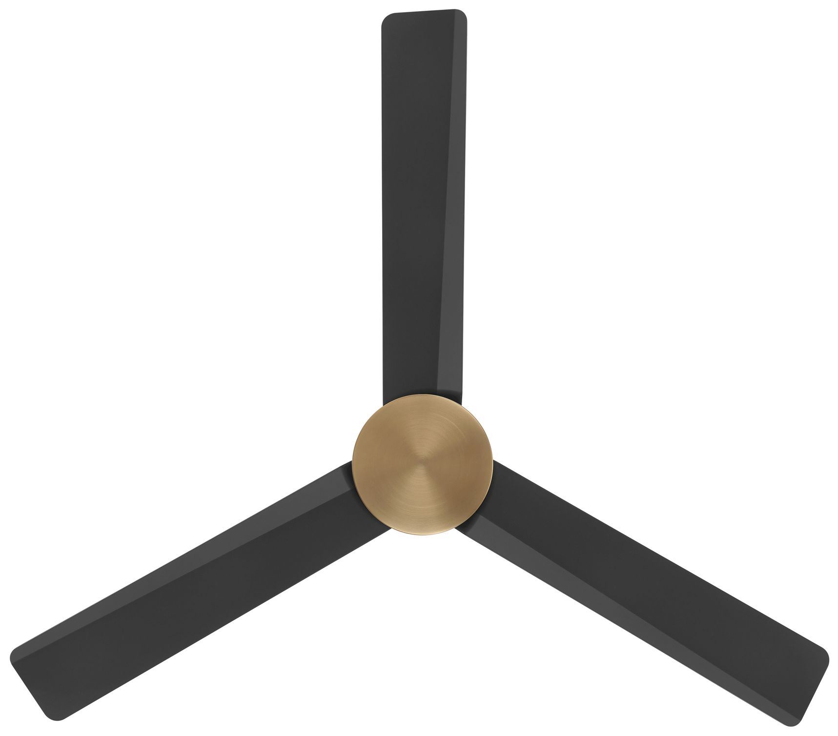 Image 4 Minka-Aire Roto 52-in Brushed Brass and Black 3-Blades Ceiling Fan more views