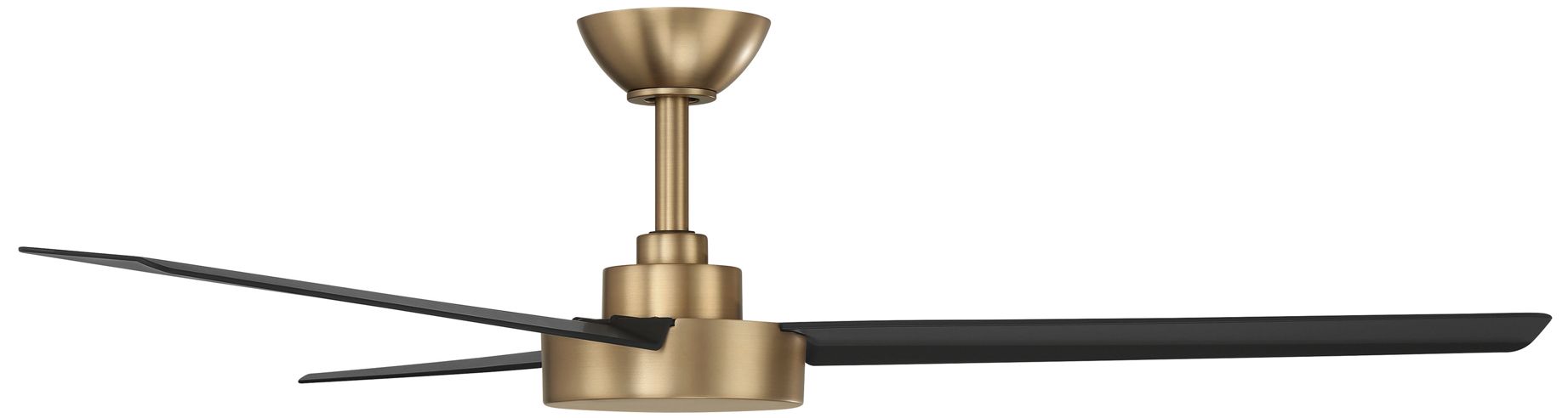 Image 5 Minka-Aire Roto 52-in Brushed Brass and Black 3-Blades Ceiling Fan more views