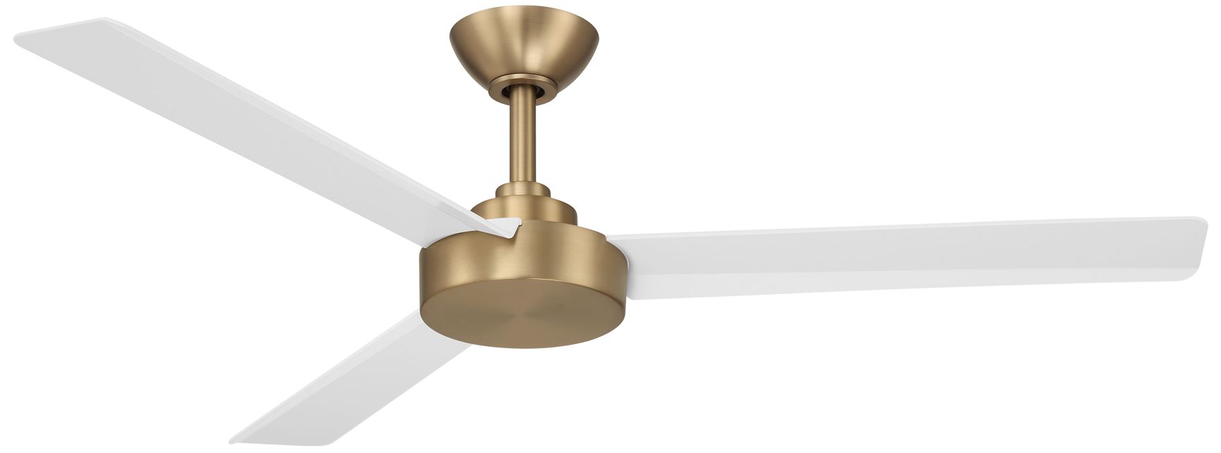 Image 2 Minka-Aire Roto 52-in Brushed Brass and White 3-Blades Ceiling Fan more views