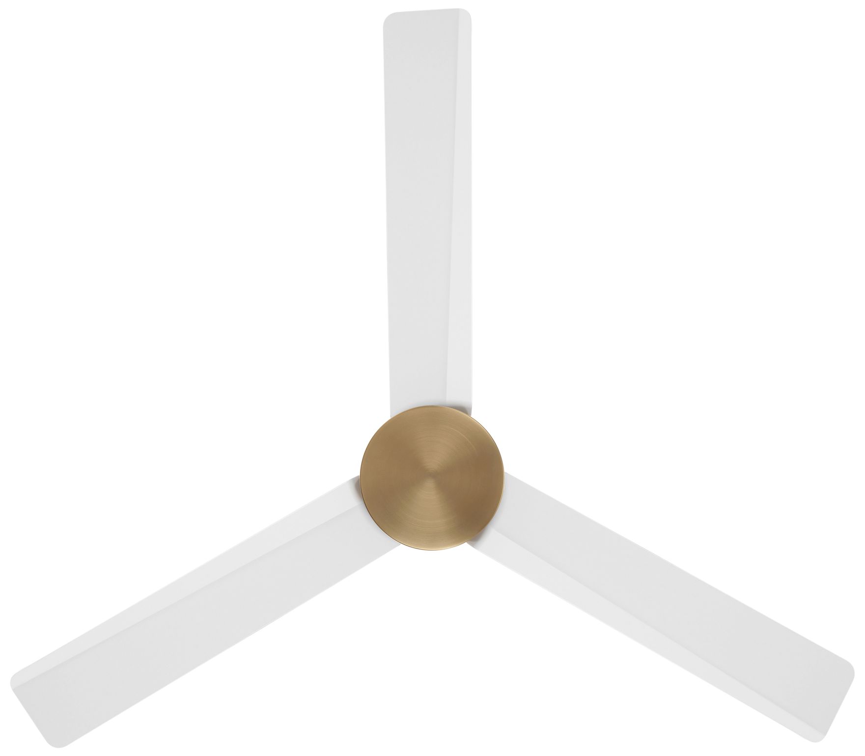 Image 4 Minka-Aire Roto 52-in Brushed Brass and White 3-Blades Ceiling Fan more views