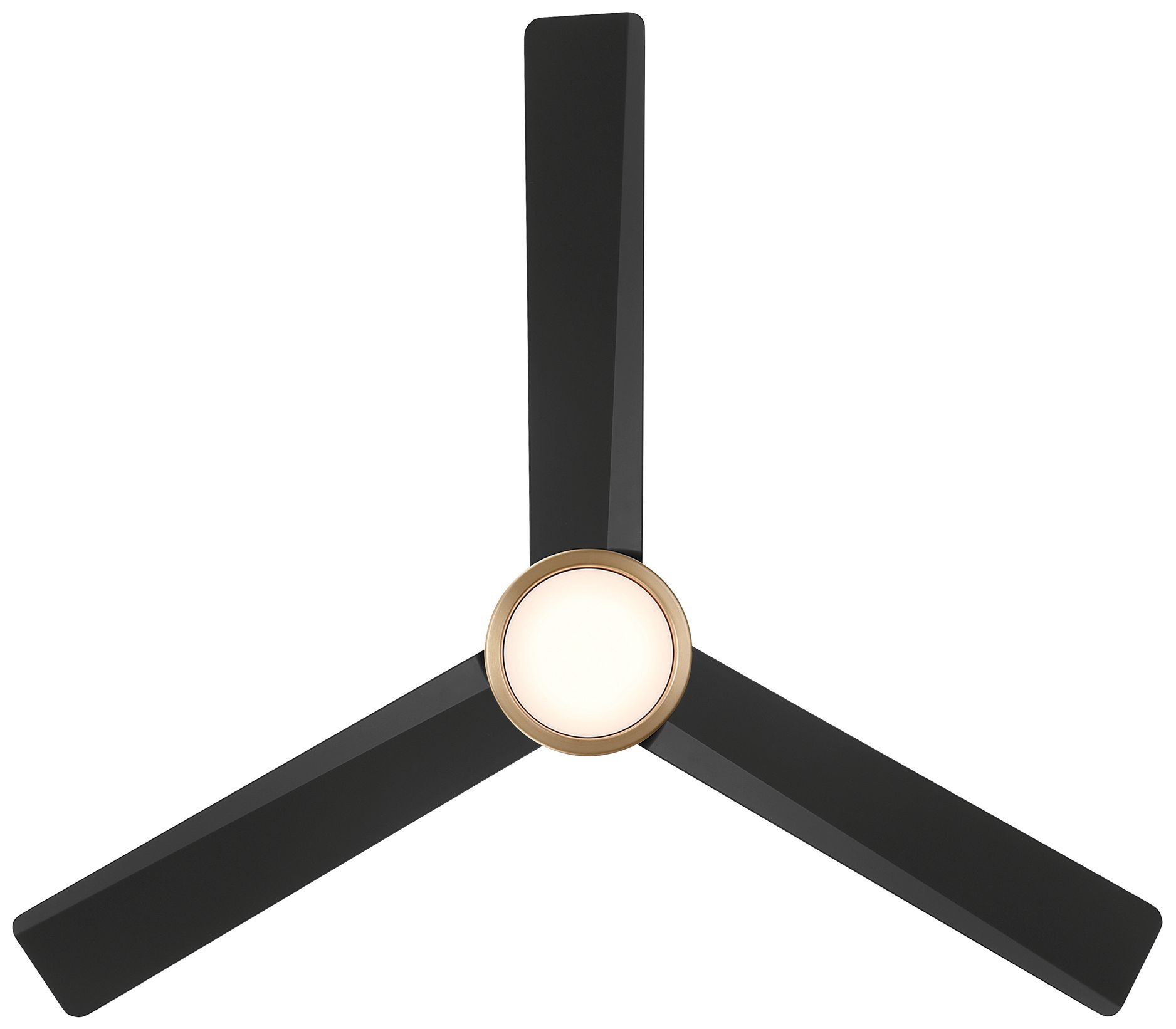 Image 4 Minka-Aire Roto 52-in LED Brushed Brass 3-Blades Ceiling Fan more views