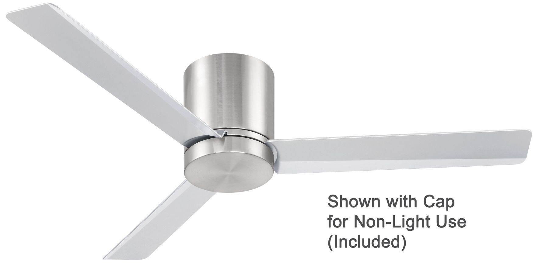 Image 3 Minka-Aire Roto Flush 52-inch LED Brushed Nickel Flush Mount Ceiling Fan more views