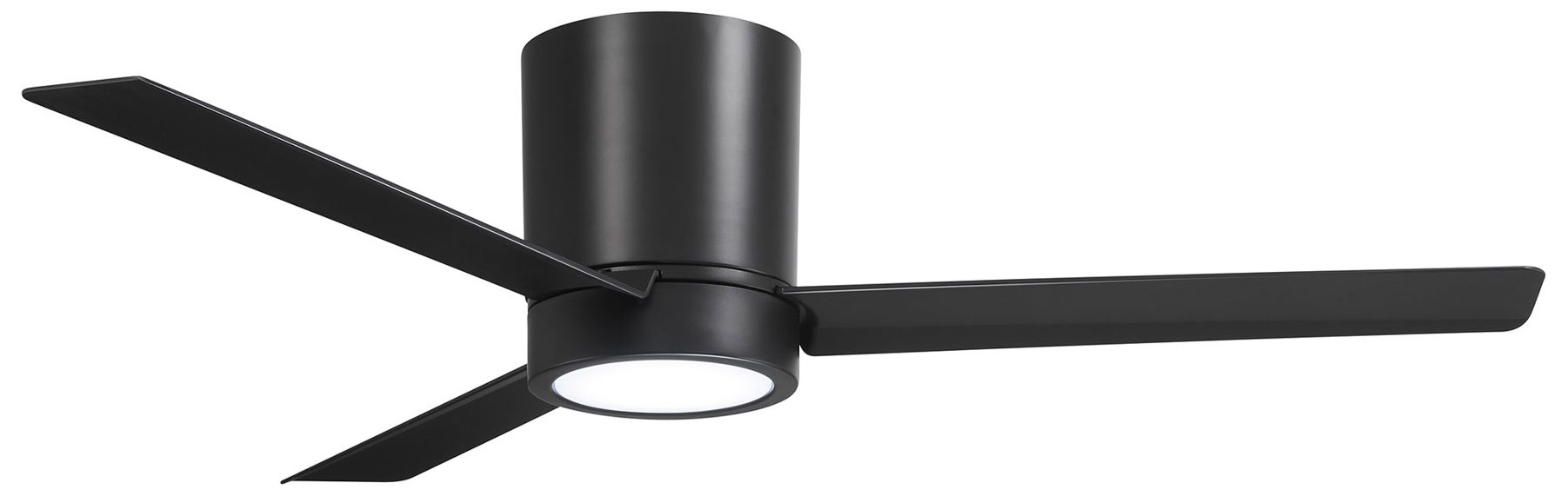 Image 2 Minka-Aire Roto Flush 52-inch LED Coal Black Flush Mount Ceiling Fan