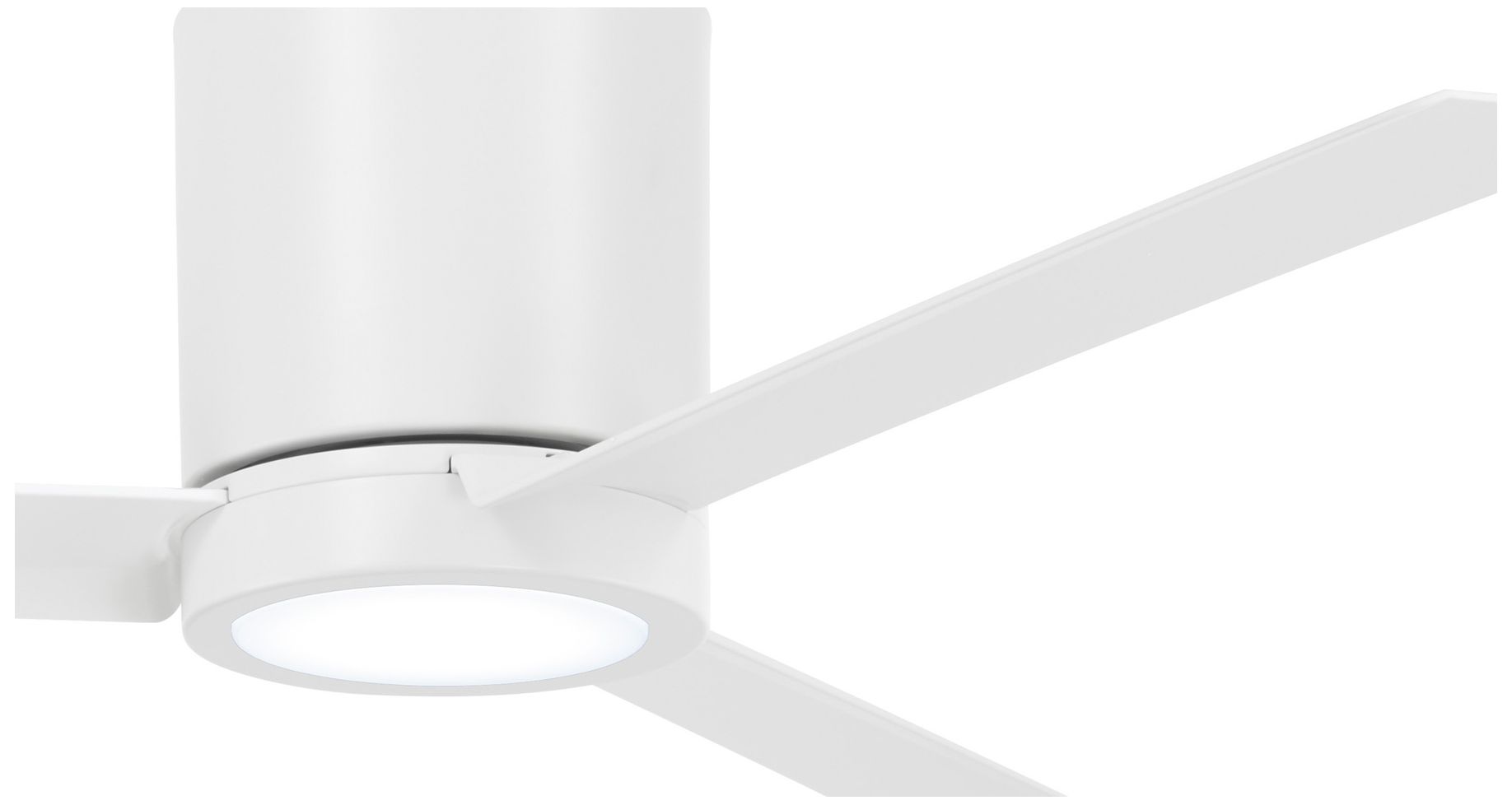 Image 5 Minka-Aire Roto Flush 52-inch LED Flat White Flush Mount Ceiling Fan more views