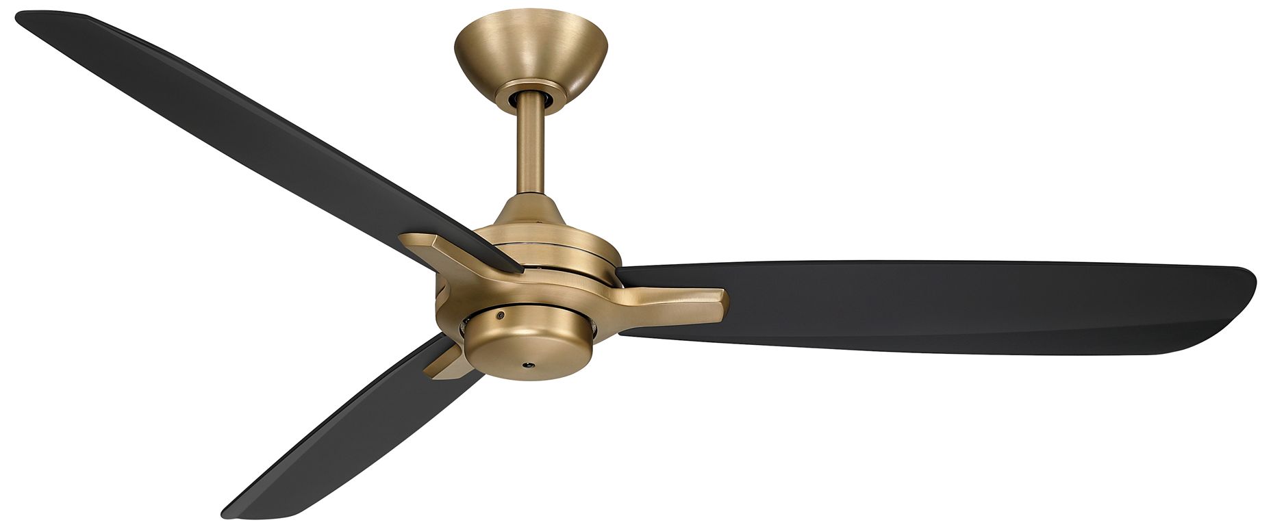 Image 3 Minka-Aire Rudolph 52-in Brushed Brass and Black 3-Blades Ceiling Fan more views