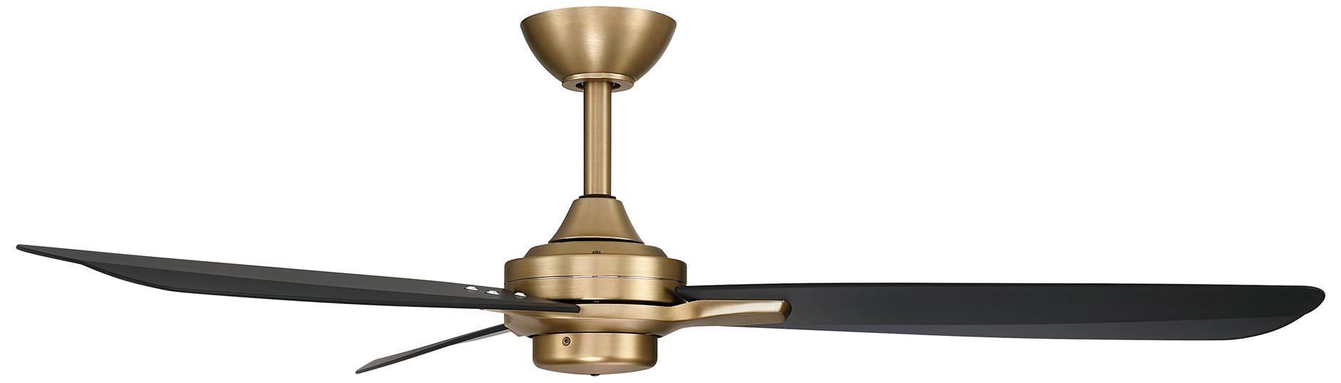 Image 7 Minka-Aire Rudolph 52-in Brushed Brass and Black 3-Blades Ceiling Fan more views