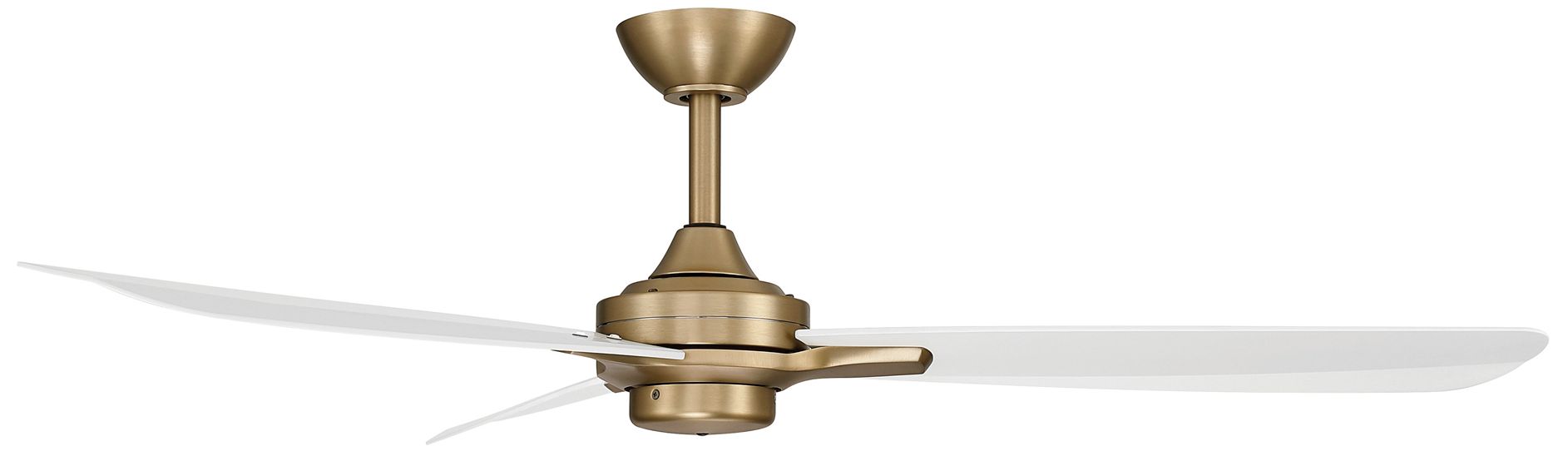 Image 7 Minka-Aire Rudolph 52-in Brushed Brass and White 3-Blades Ceiling Fan more views