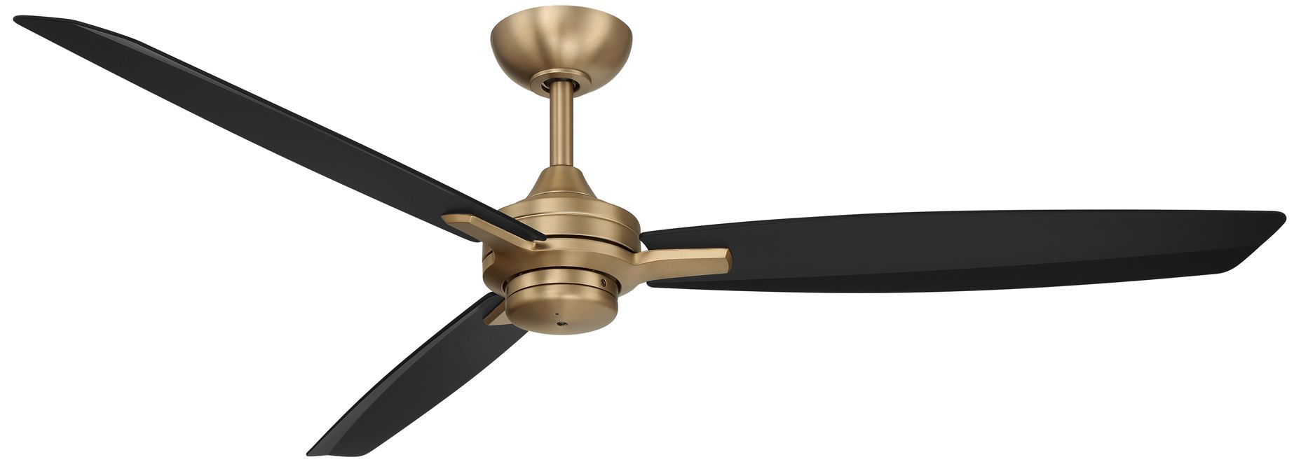 Image 2 Minka-Aire Rudolph 60-in Brushed Brass and Black 3-Blades Ceiling Fan more views