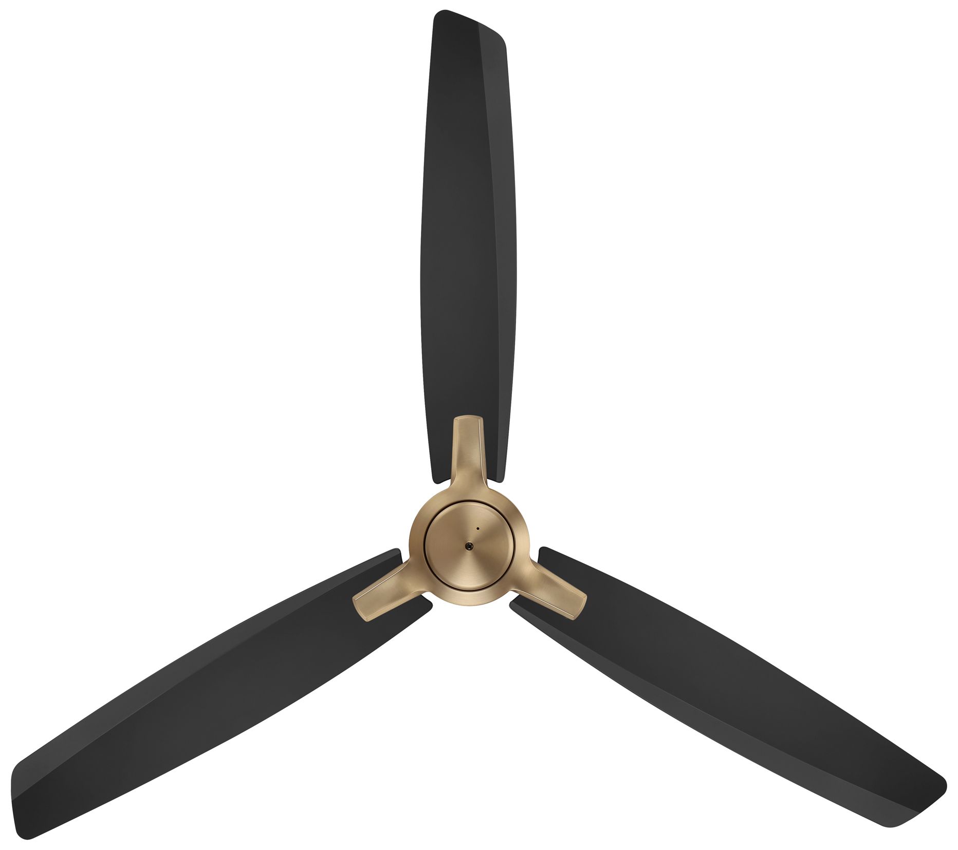 Image 4 Minka-Aire Rudolph 60-in Brushed Brass and Black 3-Blades Ceiling Fan more views