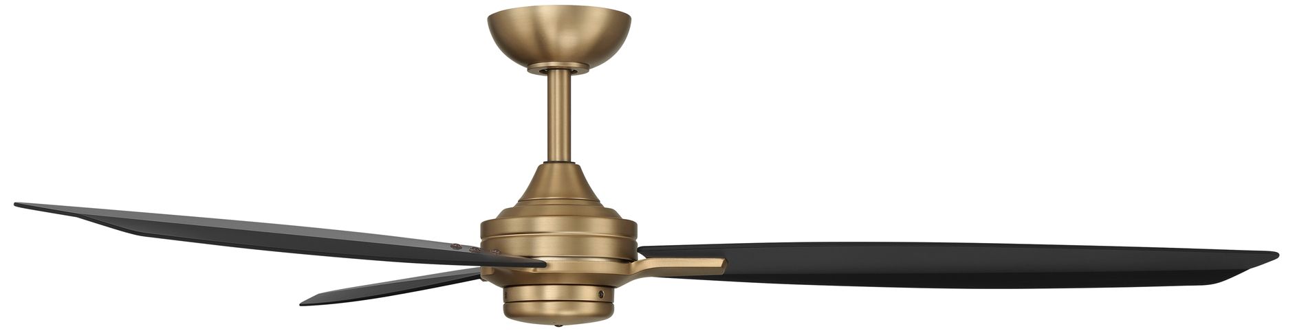 Image 5 Minka-Aire Rudolph 60-in Brushed Brass and Black 3-Blades Ceiling Fan more views