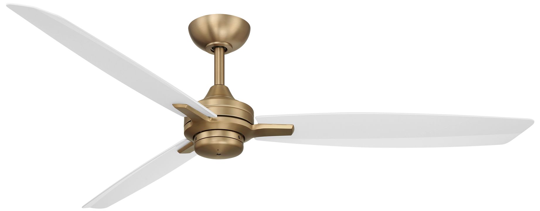 Image 2 Minka-Aire Rudolph 60-in Brushed Brass and White 3-Blades Ceiling Fan more views