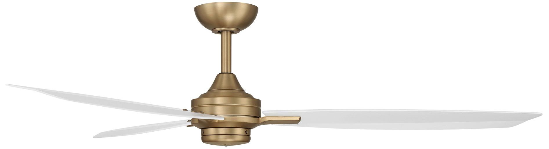 Image 5 Minka-Aire Rudolph 60-in Brushed Brass and White 3-Blades Ceiling Fan more views