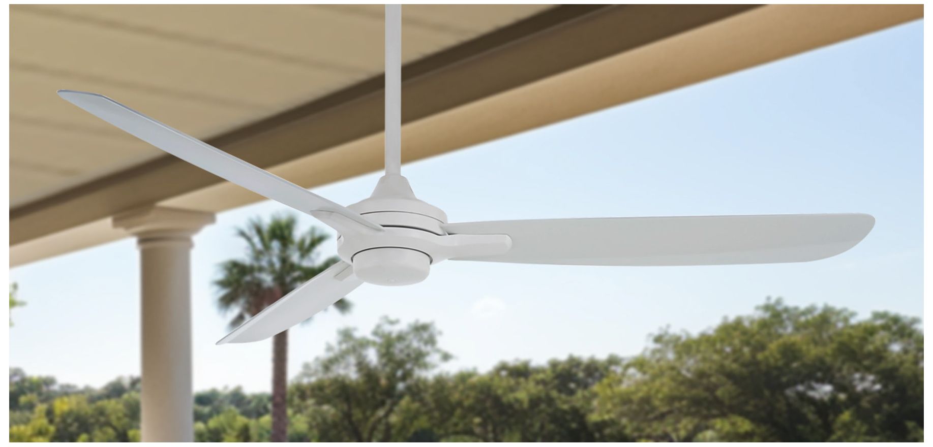 Image 4 Minka Aire Rudolph Wet 60-In Outdoor Flat White Ceiling Fan with Remote more views