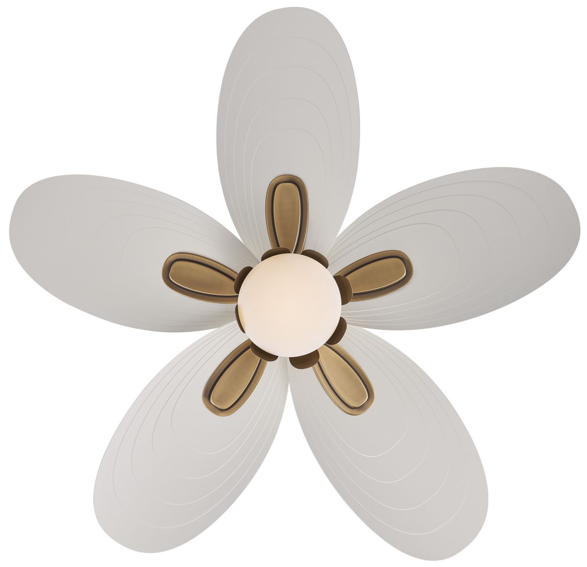 Image 3 Minka Aire Saltcress 60-in CCT LED Brass Covered Patio 5-Blade Ceiling Fan more views