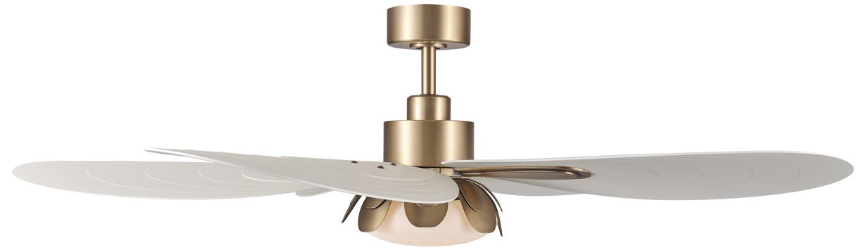 Image 6 Minka Aire Saltcress 60-in CCT LED Brass Covered Patio 5-Blade Ceiling Fan more views