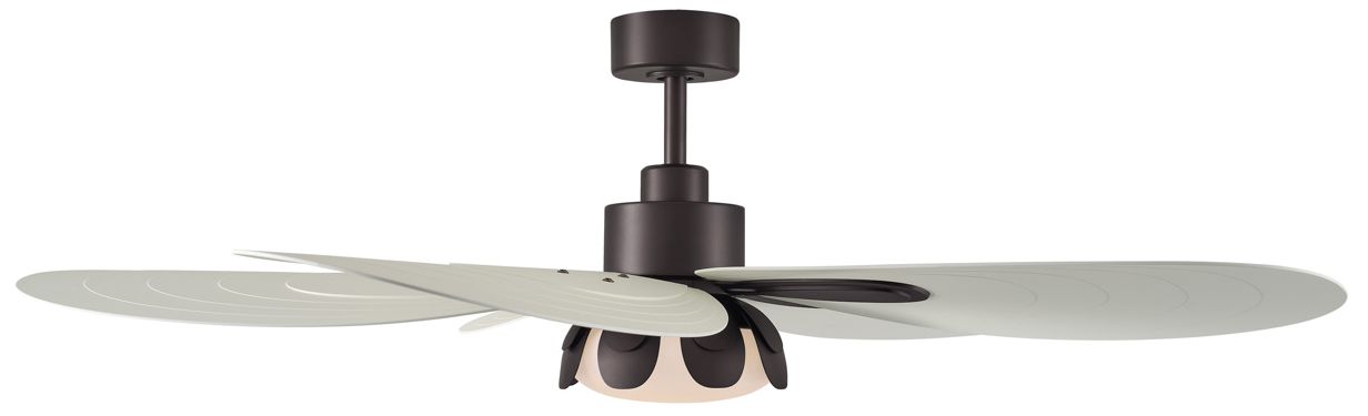 Image 6 Minka Aire Saltcress 60in CCT LED DarkBronze Cover Patio 5Blade Ceiling Fan more views
