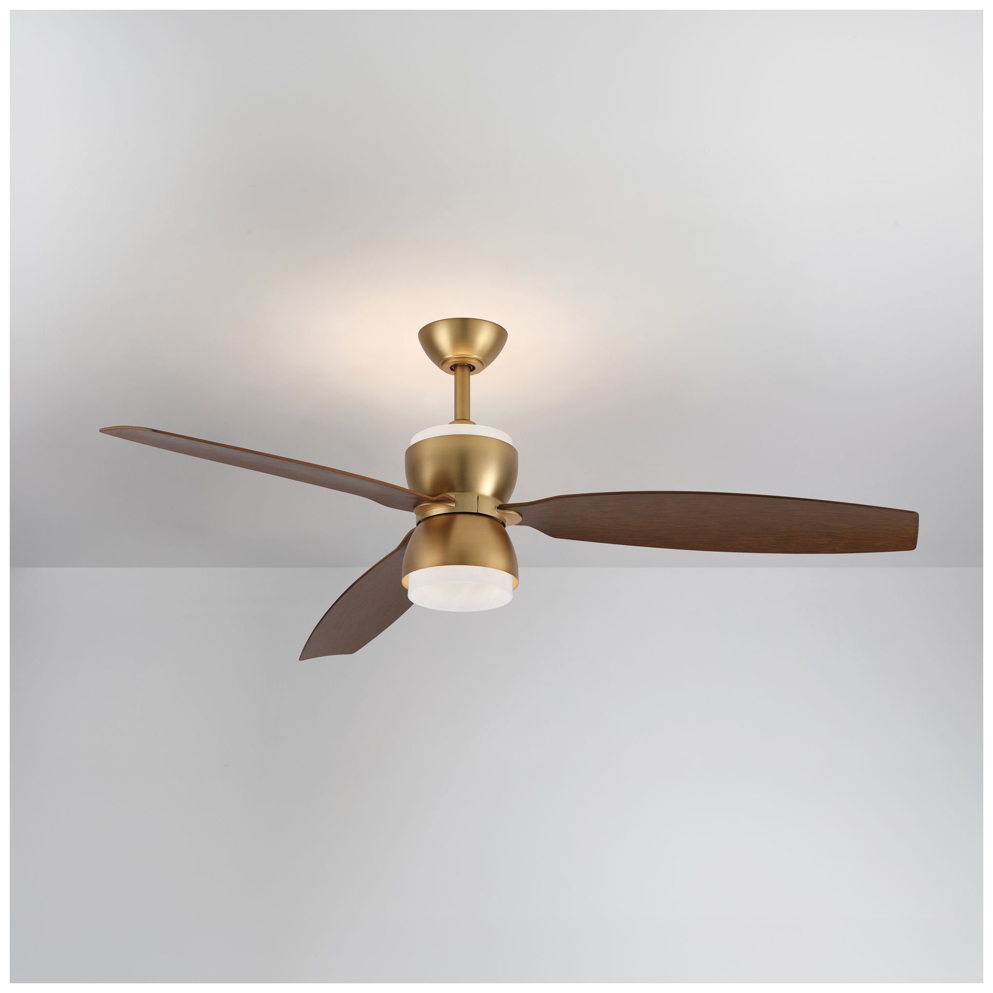 Image 2 Minka-Aire Sandfell 56-in LED Heritage Brass 3-Blades Ceiling Fan more views