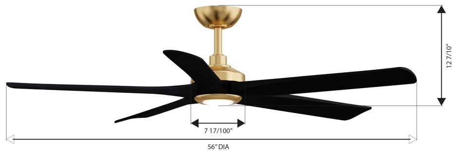 Image 7 Minka Aire Seressa 56-in CCT LED Brass C more views