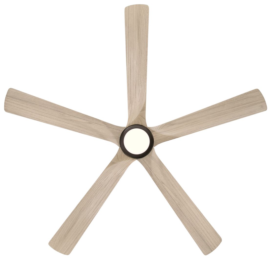 Image 3 Minka Aire Seressa 56in CCT LED Dark Bronze Cover Patio 5-Blade Ceiling Fan more views