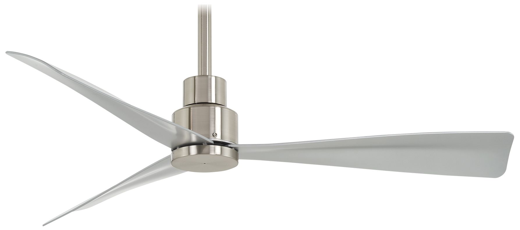 Minka Aire Simple 44-inch Brushed Nickel Outdoor Ceiling Fan