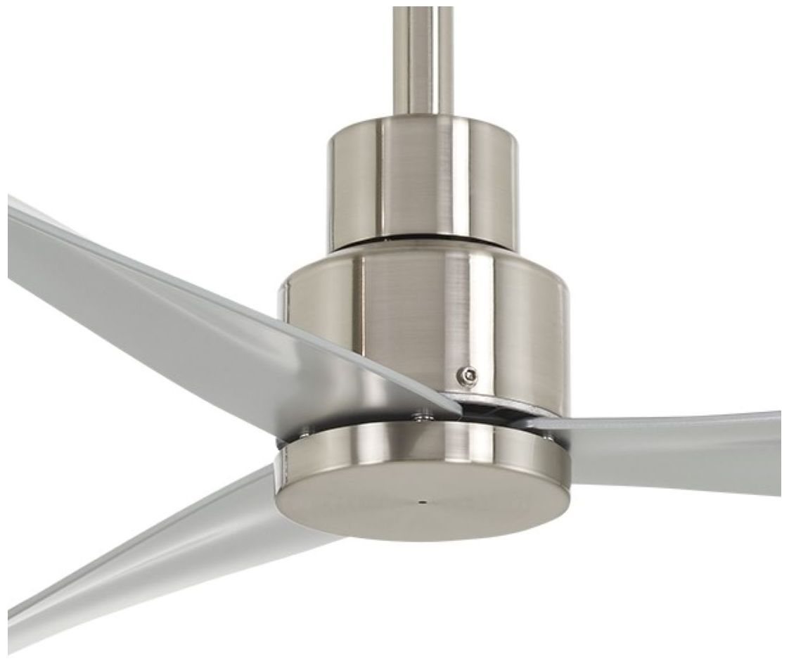 Image 3 Minka Aire Simple 44-inch Brushed Nickel Outdoor Ceiling Fan more views