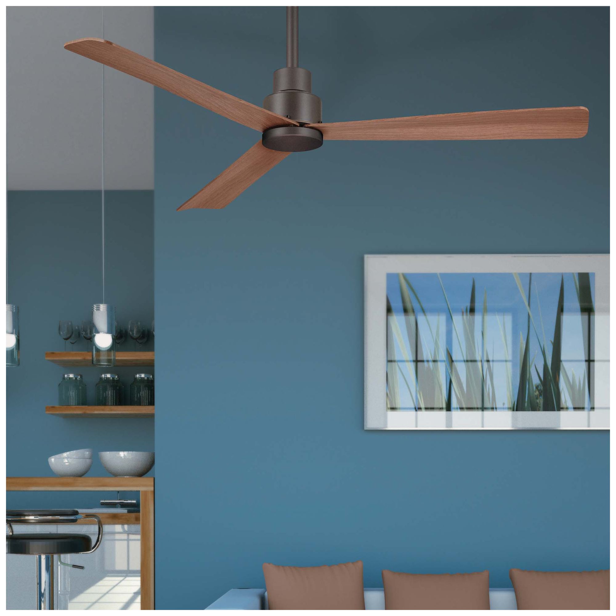 Minka Aire Simple 44-inch Oil Rubbed Bronze Outdoor Ceiling Fan
