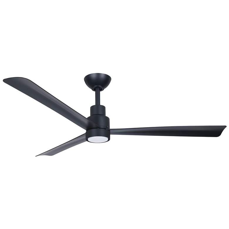 Image 1 Minka-Aire Simple 52-in LED Coal Black Outdoor 3-Blade Ceiling Fan