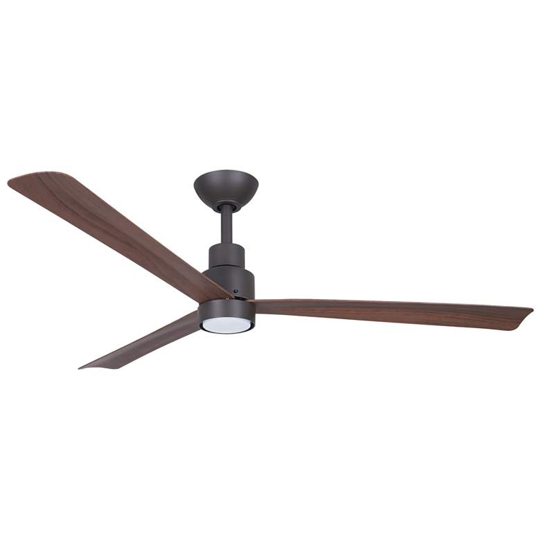 Image 1 Minka-Aire Simple 52-in LED Oil Rubbed Bronze Outdoor 3-Blade Ceiling Fan